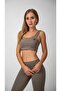 Thick Strap Crop Top Mink - 4