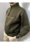 Three Thread Thick Winter Fishing Collar Half Zip Sweatshirt - 2
