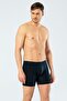 1336 Navy Blue Men's Lycra Waistband Long Boxers - 3