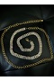 Women's Gold Stone Chain Belt - 3