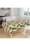 Pineapple and Slice Patterned Digital Printed Tablecloth