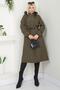 Khaki Color Allers and Fur Inside Coat - Ss2330 - 2