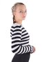 Ecru Striped Bearded Soft Sweater 6618 - 6