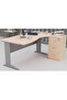 Stazion 1612 Modern Office Workstation Oak - 5