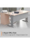 Stazion 1612 Modern Office Workstation Oak - 3