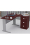Stazion 1212 Modern Office Workstation Apple Cherry - 5