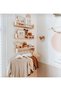 Wooden Montessori Bookshelf Kids Baby Room Wall Shelf