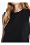 Lcw Vision Black Women's Crew Neck Straight Dress - 3