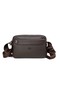 Men's Brown Medium Size Adjustable Strap Postman Shoulder Bag - 2