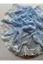Women's Blue French Guipure Lace Mevlüt Shawl - 2
