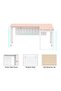 Figura 72-18L oak Modern Workstation without Drawer - 3