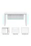Vorm 136-14 white Modern Workstation without Drawer - 3
