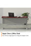 Stazion 1410 Modern Office Desk Apple Cherry - 3