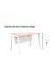 Bentuk 139-12 oak Modern Workstation without drawer - 4