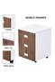 Carre 5116L L-Shaped Modern Workstation Desk with Drawer Truffle Davos Oak Ideal for Home - 5