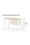 Figura 72-18 oak Modern Workstation without Drawer - 4