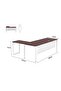 Figura 72-18L Apple Cherry Modern Workstation without Drawer - 5