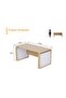 Coco Bolo with White Modern Office Workstation Table 140 cm - 2