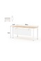 Figura 72-18 oak Modern Workstation without Drawer - 5