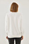 Women's White Stone Embroidered Sweatshirt 1562 60251965 - 6