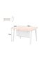 Bentuk 139-12 oak Modern Workstation without drawer - 5