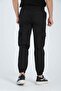 Black Elastic Cargo Pocket Pant - 4