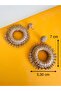 Bohem Style Wicker Earrings Brown Acr9142 - 3