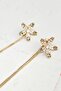 Clover Figured Jewelled Dangle Earrings - 2