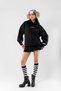 Together Printed Oversize Unisex Black Hoodie - 2
