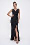 Double Breasted Neckline Flounce Front Fish Dress