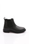 Men's Rubber Sole Chelsea Boots Black Floater Genuine Leather 61310223210