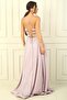 Lined Glitter Long Evening Dress with Rope Straps - 4