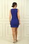 Front Bead Detail Low Cut Half Lined Short Dress - 4