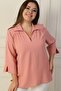 Polo Neck Quarter Sleeve B.B. Blouse