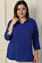 Polo Neck Pocket Quarter Sleeve B.B. Blouse - 3