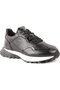 L4821 Leather Men's Sports Shoes Black - 2