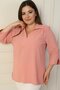 Polo Neck Quarter Sleeve B.B. Blouse - 3