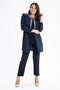 Large Size Jacket Set with Stones on the Collar and Undershirt Inside - 2