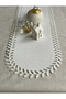 Runner American Service Tablecloth 40X110 cm Decorative Dining Table Felt White Color Leaf Model