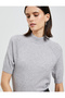 Half Turtleneck Sweater Knitwear Short Sleeve