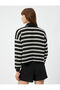 Polo Neck Cardigan Buttoned Long Sleeve Openwork - 3