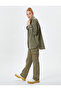 Oversize Shirt Jacket Pocket Detailed Buttoned