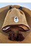 Ki̇tti̇ Boy's Fleece-Lined Beret with Laces and Accessories 24130-10-017 4-8 Years
