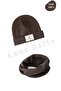 Unisex Brown (1-5 YEARS) Ribbed 100% Cotton Beanie Neck Collar Set (LACEMENT PRICE) - 4