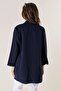 Shawl Collar Lycra Long Jacket - 4
