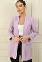Shawl Collar Lycra Long Jacket - 3