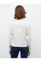 X Selected by Melis Ağazat - Satin Shirt with Pearl Buttons - 4