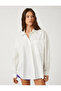 Oversize Shirt Cotton Long Sleeve Pocket Detailed - 3