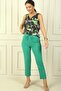 Elasticated Waist, Pocketed , Narrow leg Ayrobin Trousers - 3
