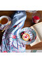 Flower Festival Blue Porcelain Cake Plate 17 Cm - 2